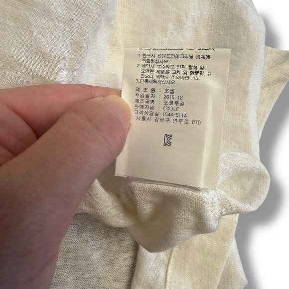 Joseph White Linen Oversized Pocket Tee S Quiet Luxury Minimalist Capsule‎ - Picture 10 of 10